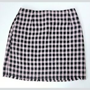 Size 4 H&M Checker Mini Skirt